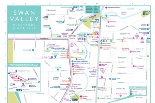 swan valley wineries map 